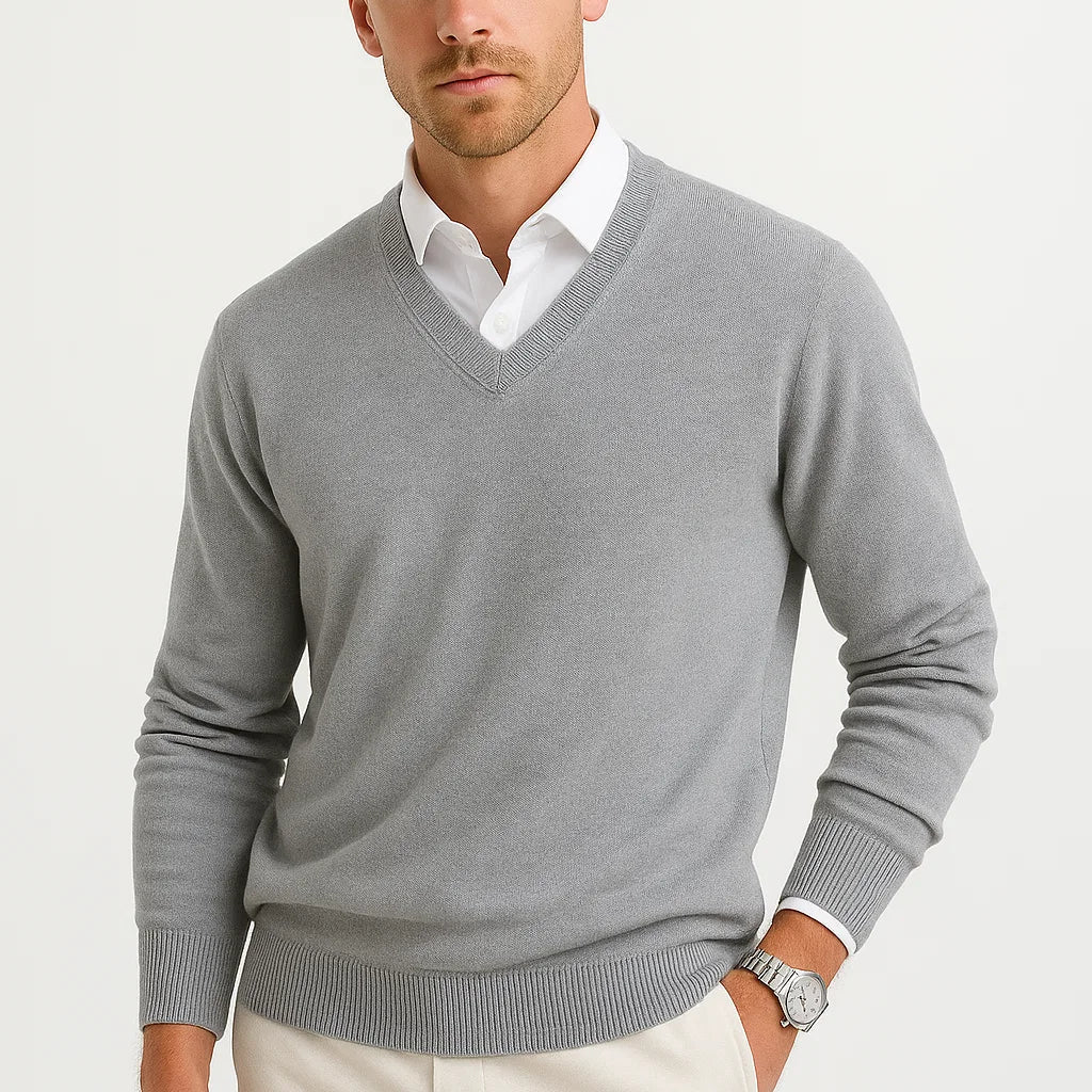 HOLLANDEN | V-HALS GEBREIDE SWEATER VOOR HEREN