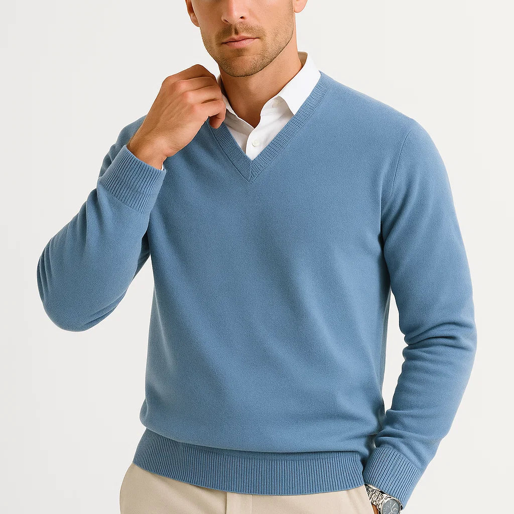 HOLLANDEN | V-HALS GEBREIDE SWEATER VOOR HEREN