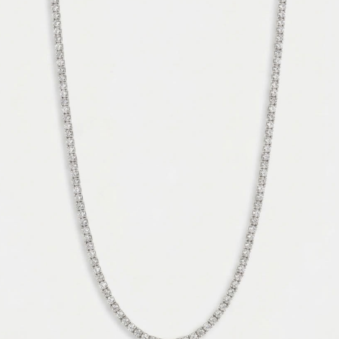 Tennisketting Van 3 mm Voor Heren