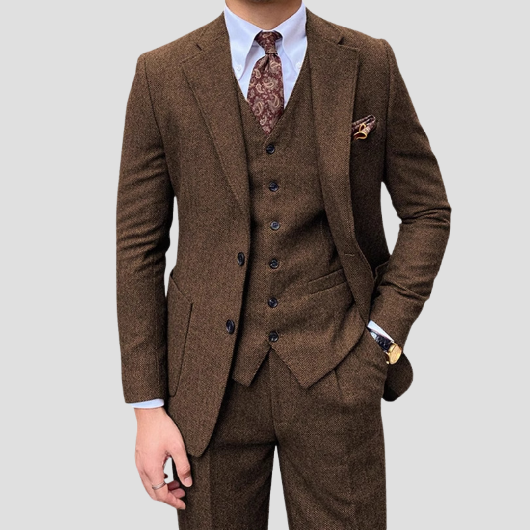 HOLLANDEN | DRIEDELIG SLIM FIT PAK VOOR MANNEN