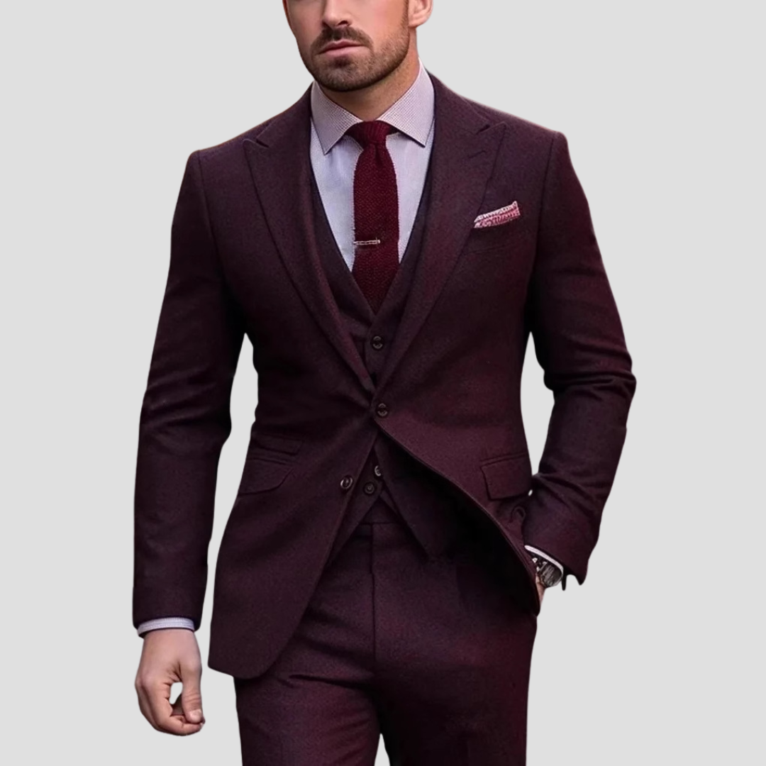 HOLLANDEN | SLIM FIT DRIEKLEURIG PAK VOOR HEREN