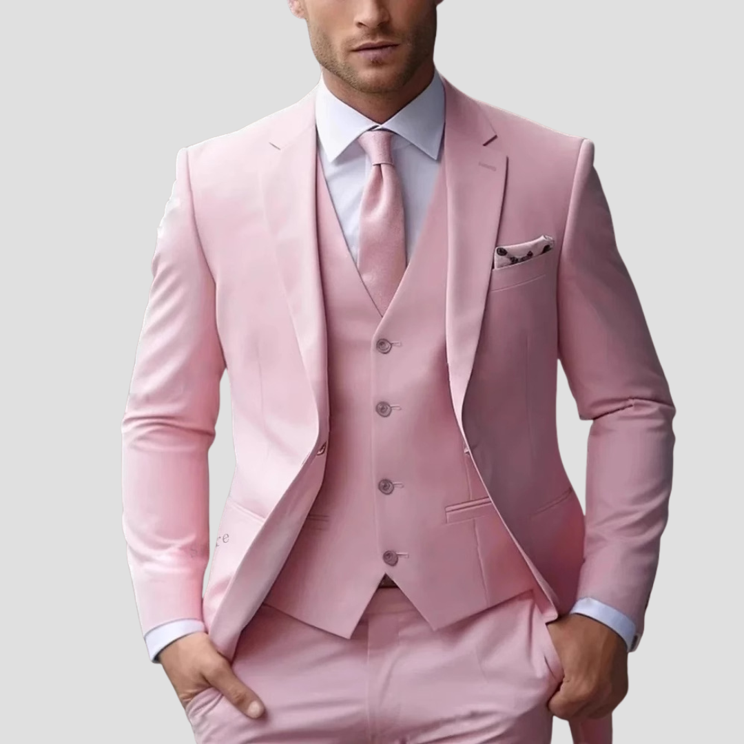 HOLLANDEN | SLIM FIT DRIEKLEURIG PAK VOOR HEREN