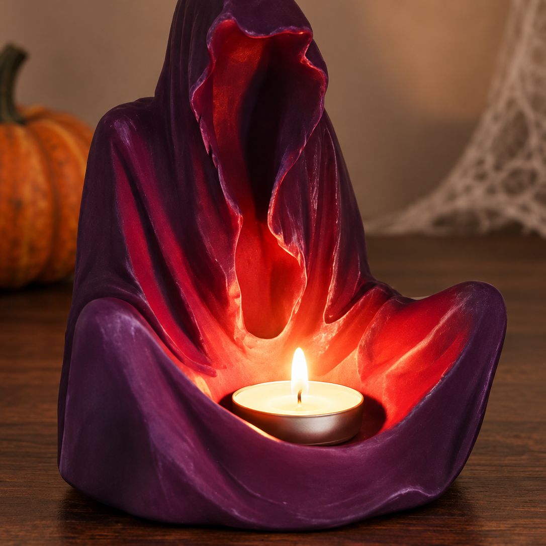 Gotische kaarsenhouder voor Halloween