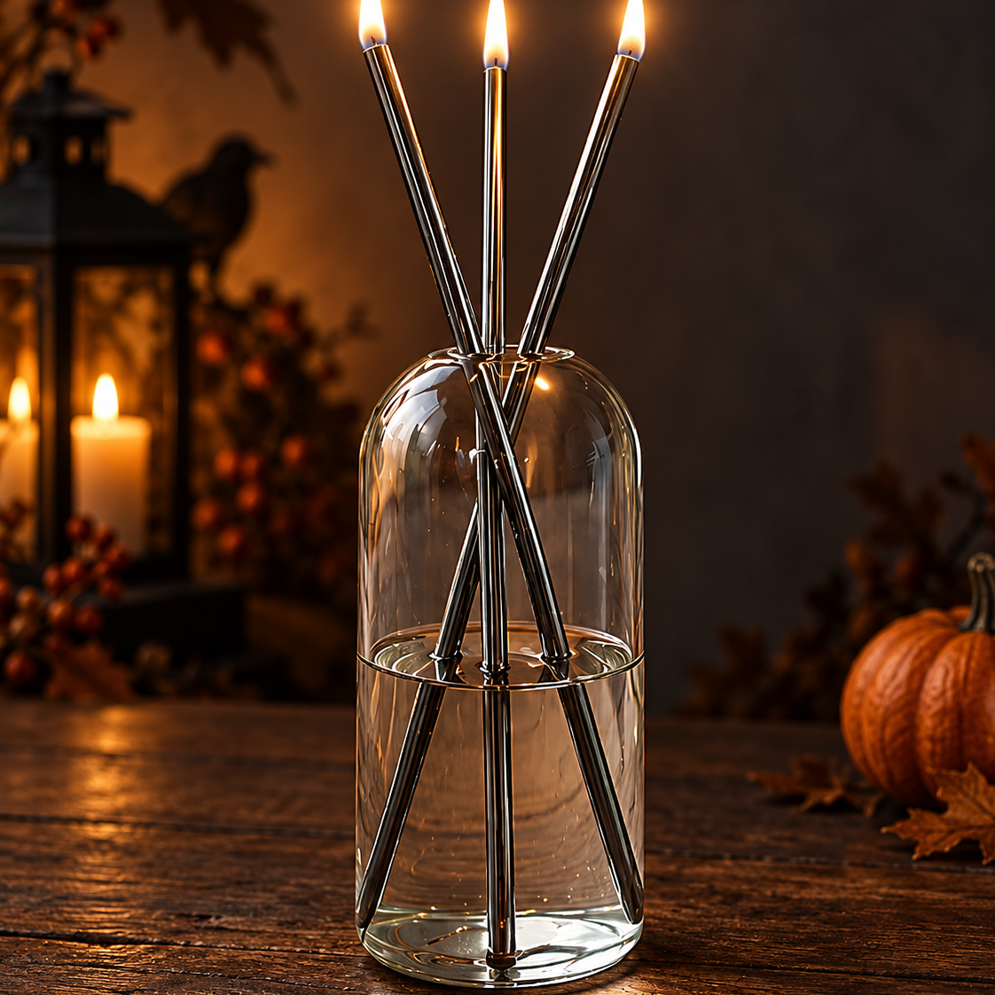 Herbruikbare glazen olielampen voor Halloween
